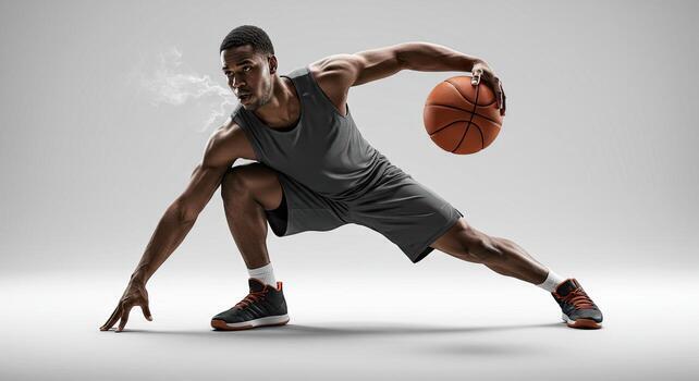 Sports photograph showing an athlete in action